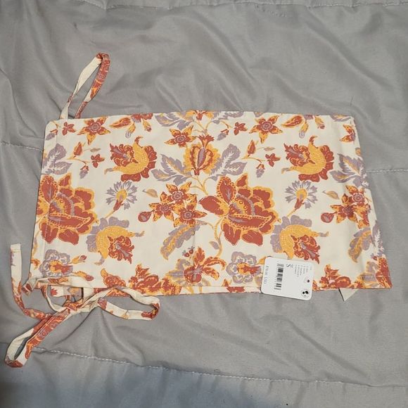 NWT Free People S Summer of Love Convertible Crop Bandeau Top in Natural - Picture 7 of 7